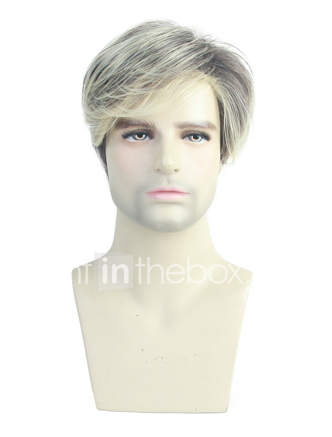 Synthetic Wig Toupees Ombre Straight Natural Straight Pixie Cut
