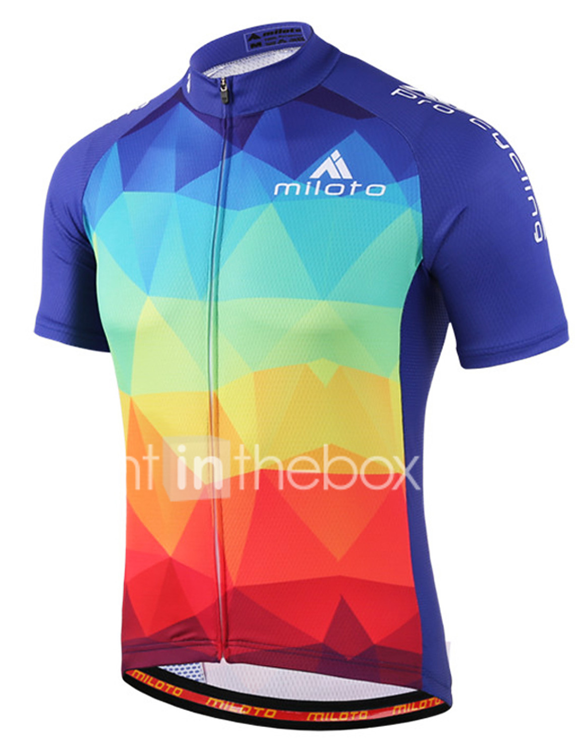 Miloto Men/'s Long Sleeve Cycle Jersey Top Cool Cycling Jersey Shirt Blue-Green