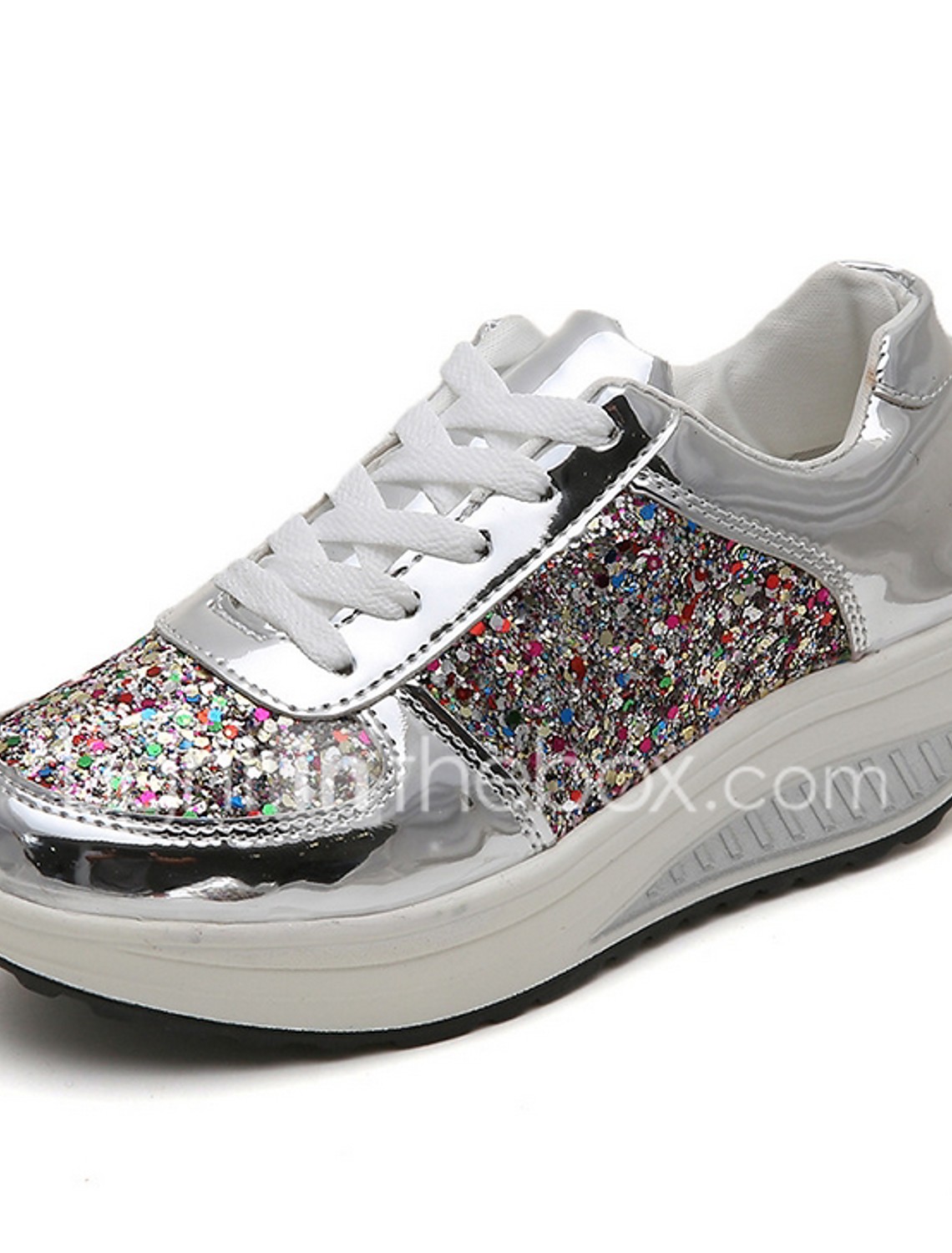 sequin running shoes