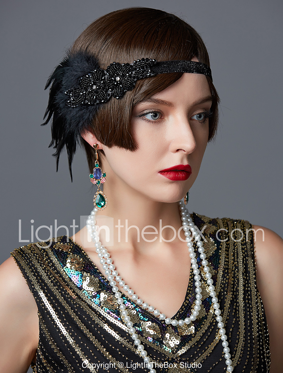 The Great Gatsby Flapper Headband 1920s Roaring 20s Women S