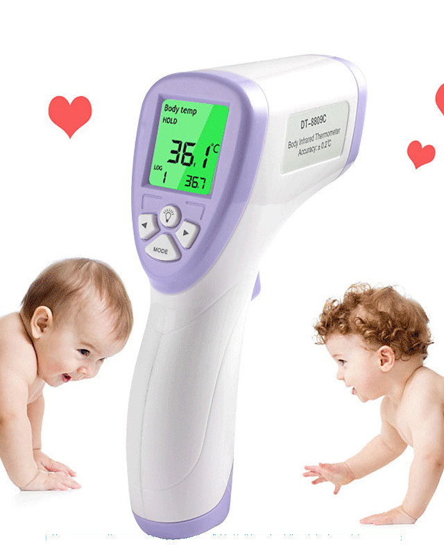IT-201 4-in-1 Touch-free Infrared Digital Forehead Ear Thermometer Clock