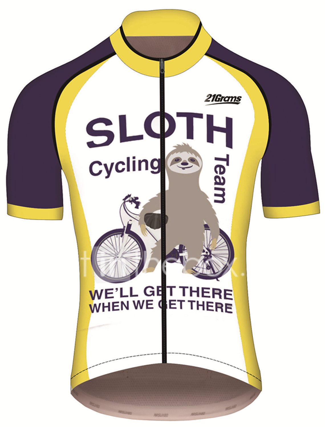 sloth cycling team jersey