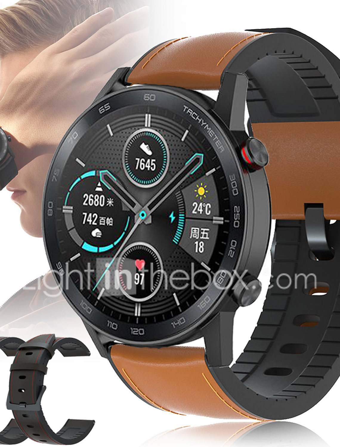 huawei watch 2 classic leather wristband