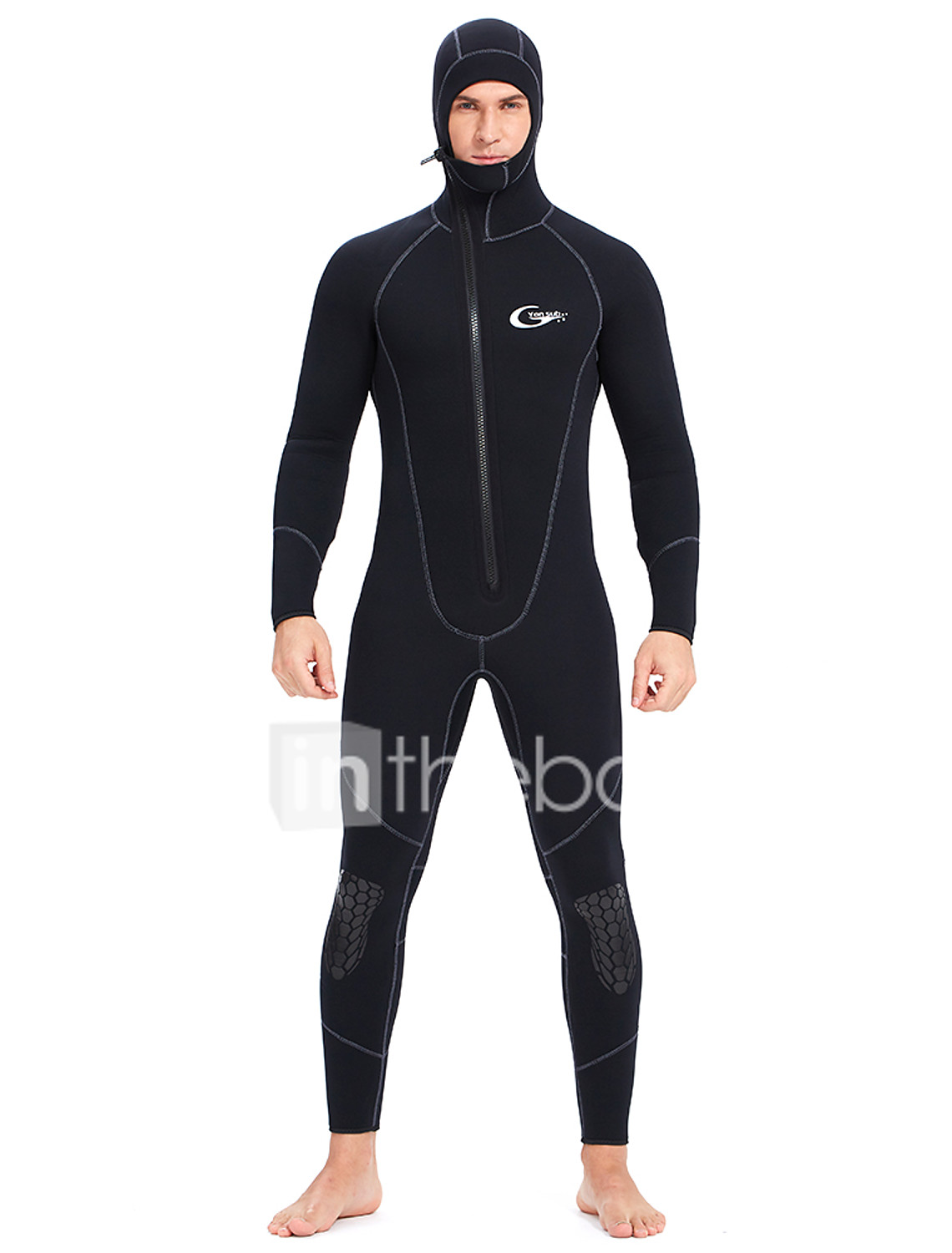 5MM Neoprene Men Anti-uv Diving Suit Winter Warm Snorkeling Swimming Wetsuit UK 