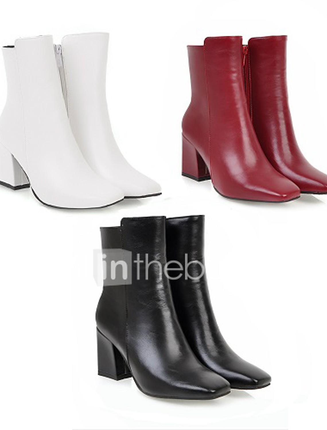 mid calf 2 inch heel boots
