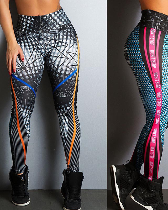 Love My Fashions/® Womens Athletic Italian Active Yoga Printed Pants Ladies Elasticated Drawstring Waist Open Ankle Sportswear Stretchy Cotton Summer Trouser