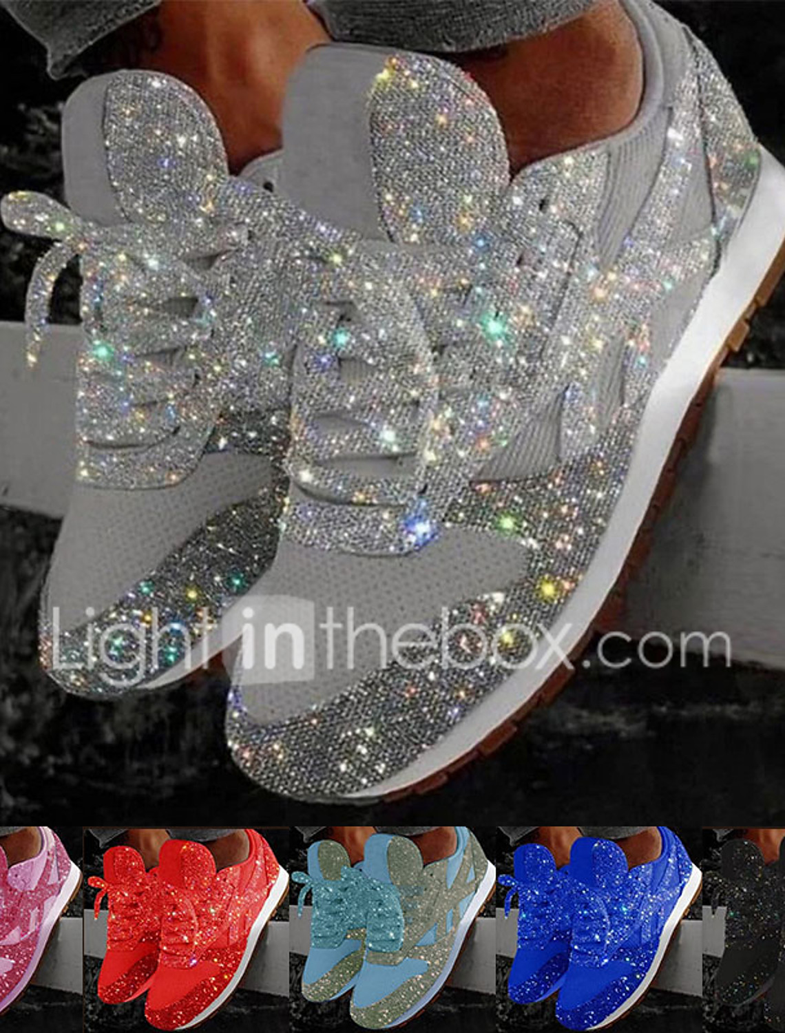 blinged out tennis shoes