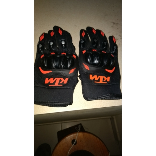 KTM Motorcycle Gloves Men Riding Full Finger Breathable KTM Motorcycle Gloves Men Riding Full Finger Breathable